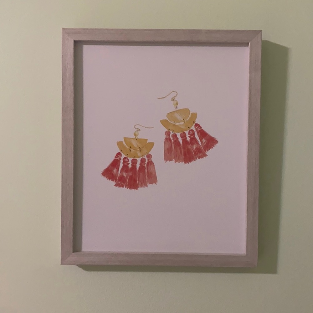 Earring wall decoration